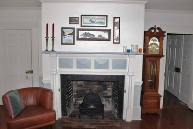 Fireplace in the study