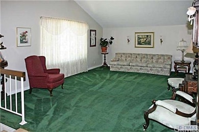 Large Formal Living Room with Vaulted Scraped Ceil