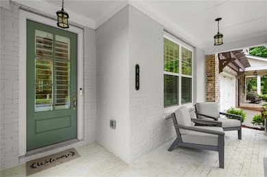 Charming, Southern-style porch perfect for coffee chats and waving to neighbors.