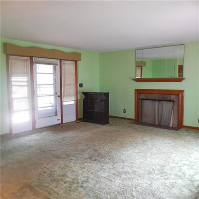 Living room with fireplace