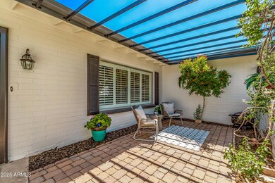 Patio in front yard