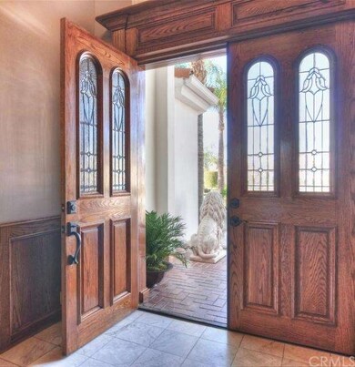 Front entry double oak doors