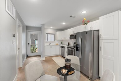 Kitchen featuring stainless steel appliances, vis