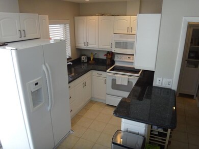 Kitchen with white appliances