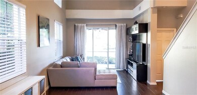 Living room with slider to back patio.