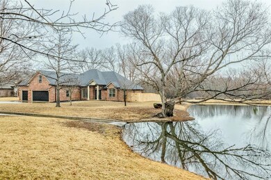 View of front of property with water view