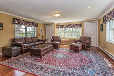 Large family room off the kitchen and dining room 