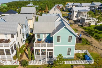 Aerial view of the property.