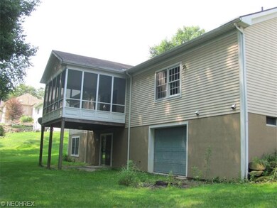 Rear view of sun room