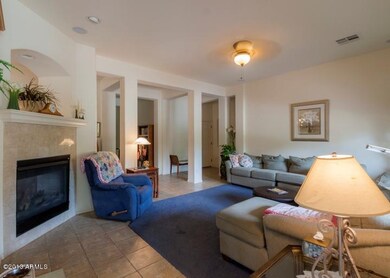 Living room with gas fireplace
