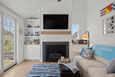 Living room with gas fireplace