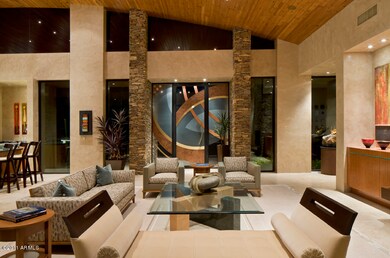 Foyer from far side of living room