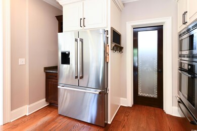 Kitchen featuring light hardwood / wood-style floo