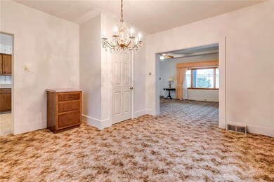 View from dining room to living room.