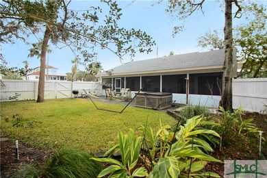 Large, private backyard with hot tub...and room to