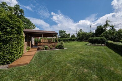 Expansive level and private back yard is a perfect