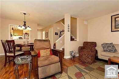 Living room and Dining room combined and a Firepla