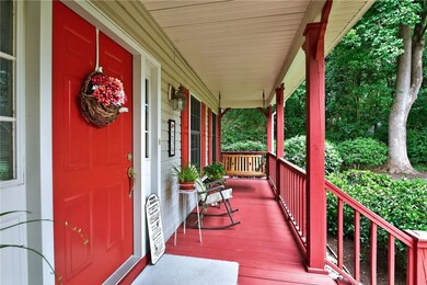 View of wooden porch