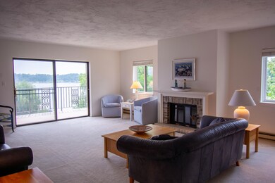 Living Room With Fireplace