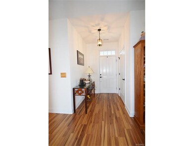 Foyer with coat closet