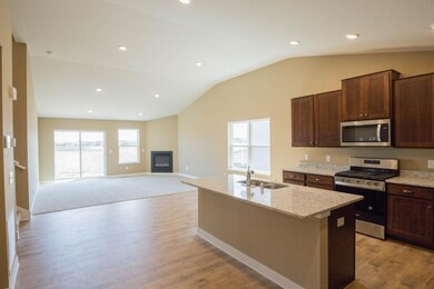 The open-concept home design is epitomized within 