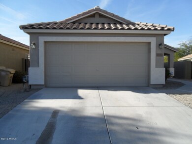 front of garage