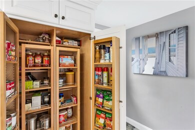 Large custom built pantry. Room for everything