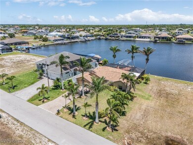Aerial view of residential area featuring a large