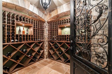 Climate controlled wine cellar with a custom rod i
