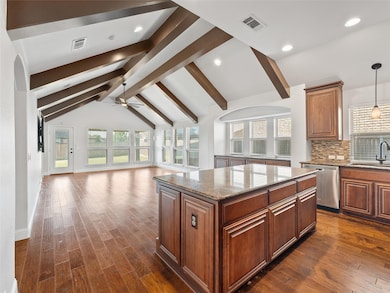 Kitchen featuring a center island