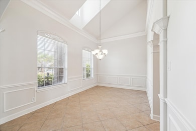 The dining room with plenty of room for a long din