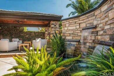 A closer look at the custom built fountain with 3 