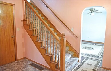 The main entry is solid wood stairway and hardwood