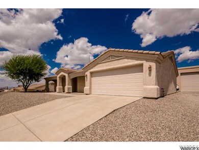 Shows the RV garage