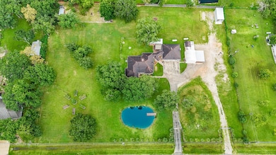 Bird's eye view of this beautiful 3 acre property!