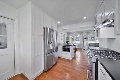 Upgraded kitchen, with stainless steel appliances