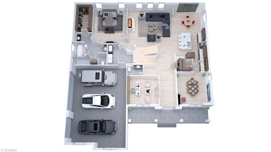 First Floor 3D Rendering
