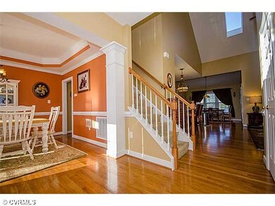 Foyer - Two story foyer boasts hardwoods!