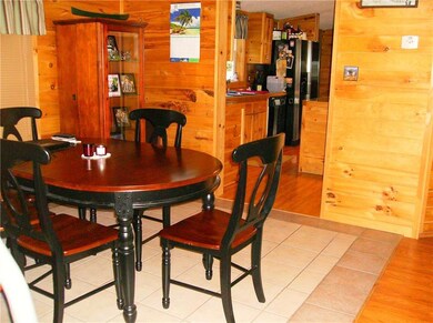 Dining room just off the kitchen