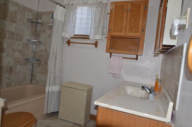 Nice Fixtures and Tile Work at Bathroom