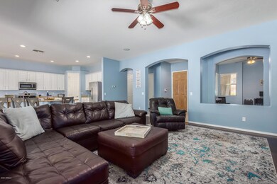 Living Room Entry and Kitchen