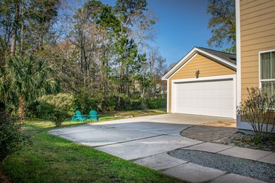 Wide driveway and 2 car garage