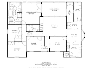 View of floor plan / room layout