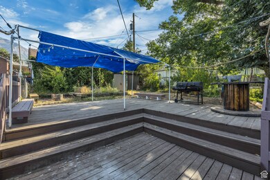 Deck with area for grilling
