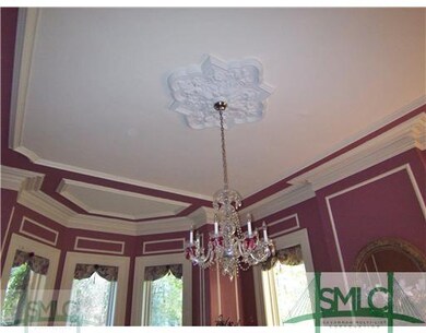 Living Room. Plaster moldings in the Formal Parlor