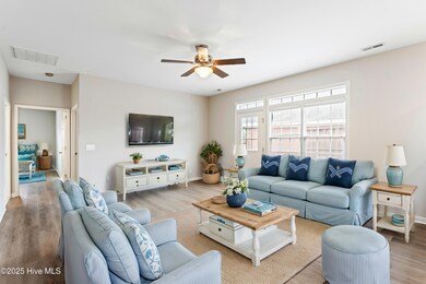 Virtually staged living room
