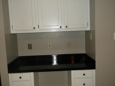 desk area in kitchen