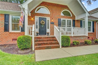 Welcoming front porch
