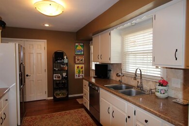 The window above the kitchen sink provides a wonde