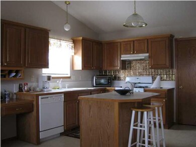 Large open kitchen dining with island